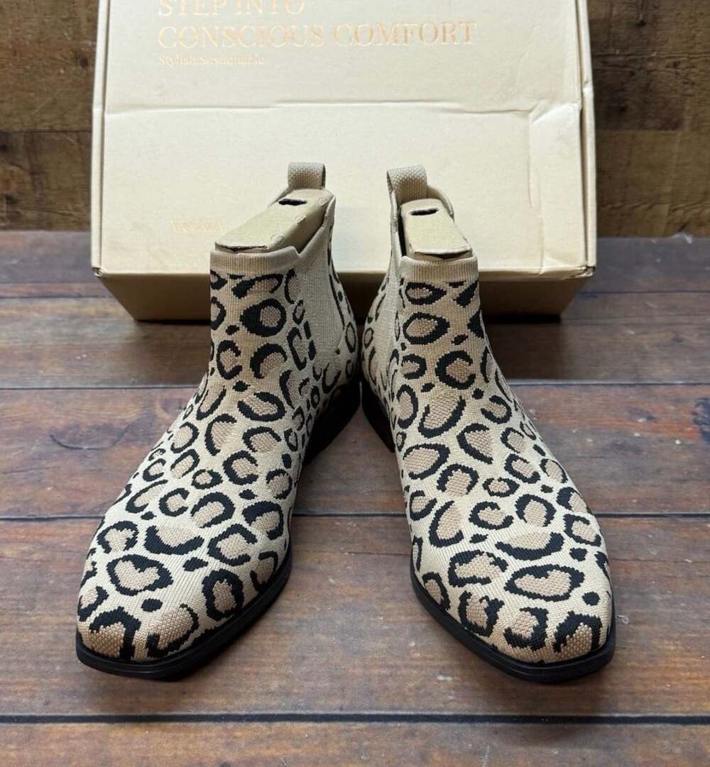 Vivaia Ryan Pro Size EU41 Dark Leopard Water Repellent Ankle Boots